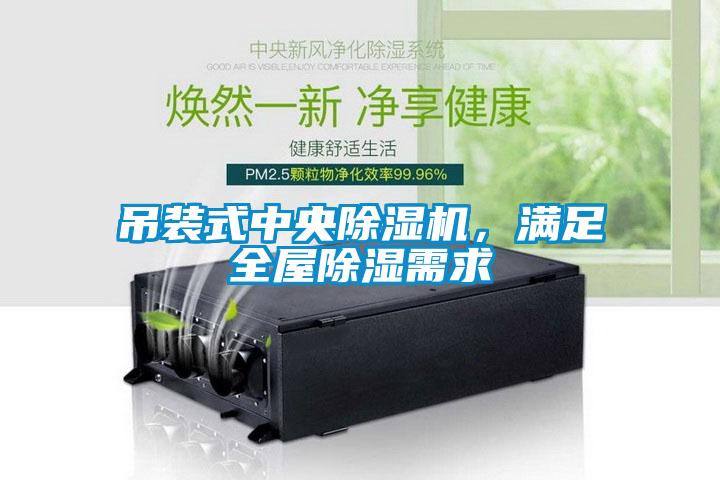吊裝式中央除濕機，滿足全屋除濕需求