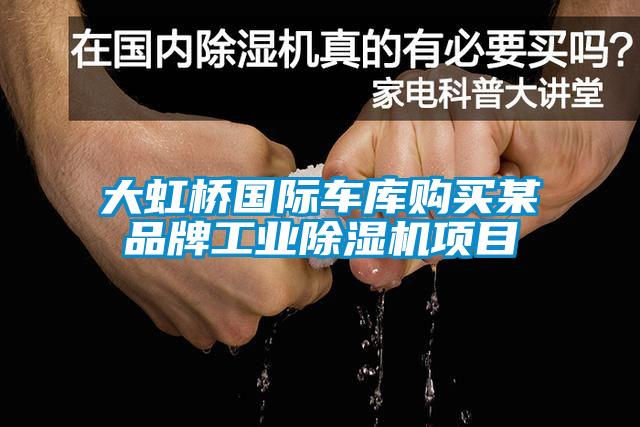 大虹橋國際車庫購買某品牌工業(yè)除濕機(jī)項目