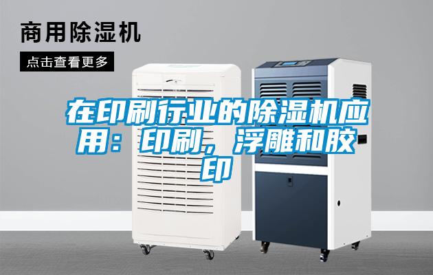 在印刷行業(yè)的除濕機(jī)應(yīng)用：印刷，浮雕和膠印
