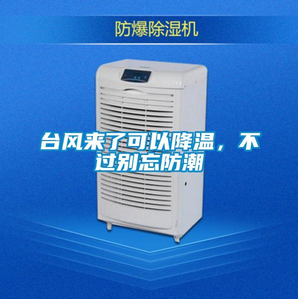 臺風來了可以降溫，不過別忘防潮