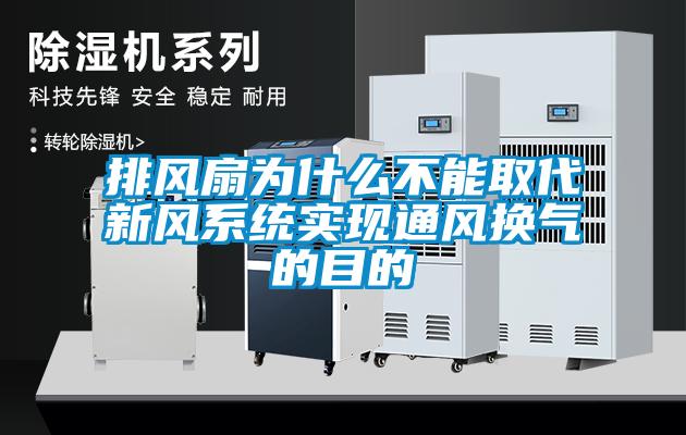 排風扇為什么不能取代新風系統(tǒng)實現(xiàn)通風換氣的目的