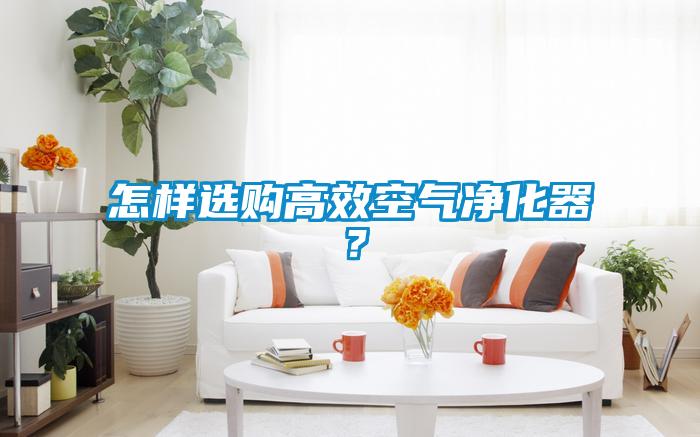 怎樣選購高效空氣凈化器？