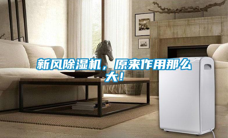 新風除濕機，原來作用那么大！