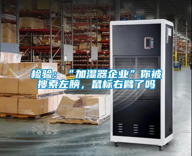 檢驗：“加濕器企業”你被搜索左膀，鼠標右臂了嗎