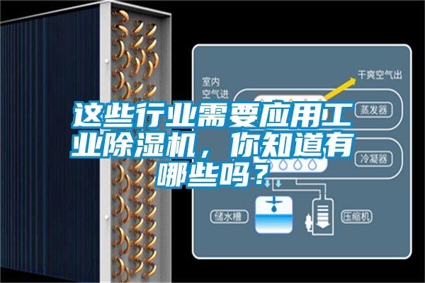 這些行業(yè)需要應(yīng)用工業(yè)除濕機(jī)，你知道有哪些嗎？