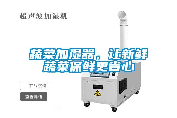 蔬菜加濕器，讓新鮮蔬菜保鮮更省心