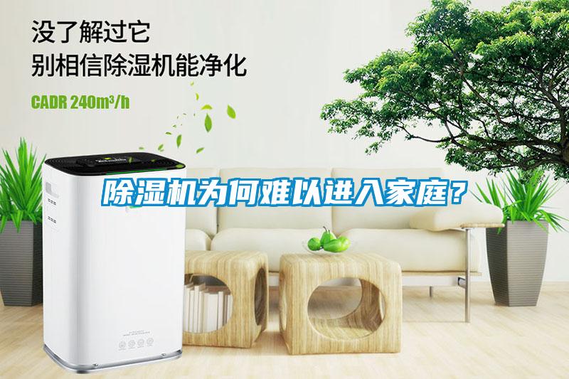 除濕機為何難以進入家庭？