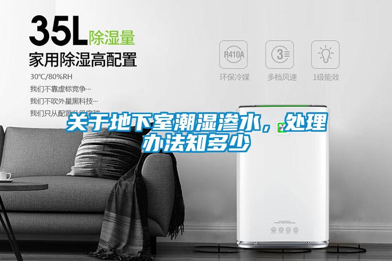 關于地下室潮濕滲水，處理辦法知多少