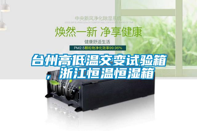 臺州高低溫交變試驗(yàn)箱，浙江恒溫恒濕箱