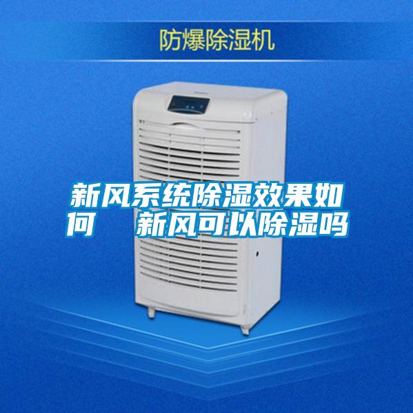 新風系統(tǒng)除濕效果如何  新風可以除濕嗎