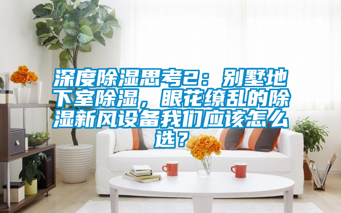 深度除濕思考2：別墅地下室除濕，眼花繚亂的除濕新風設備我們應該怎么選？
