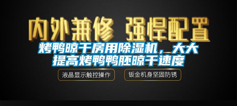 烤鴨晾干房用除濕機，大大提高烤鴨鴨胚晾干速度