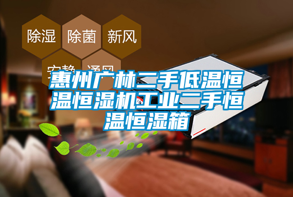 惠州廣林二手低溫恒溫恒濕機工業二手恒溫恒濕箱