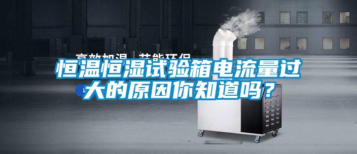 恒溫恒濕試驗箱電流量過大的原因你知道嗎？