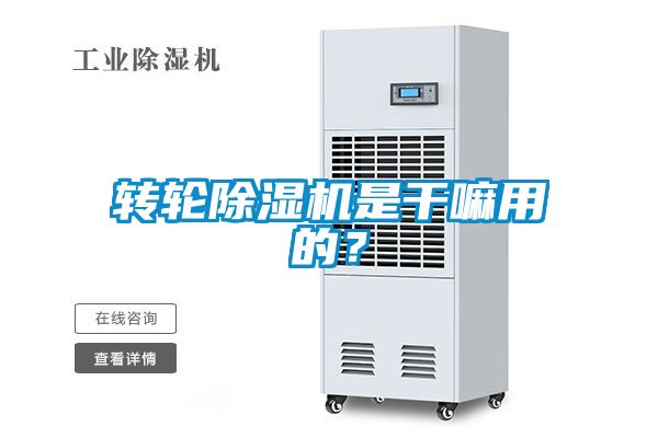 轉輪除濕機是干嘛用的？